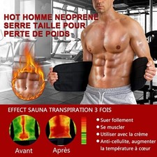 Ceinture de Sudation Abdominale pour Homme Minceur Ceinture Amincissante Gaine 