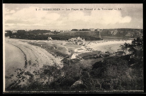 Cpa trebeurden les - trebeurden,, plages