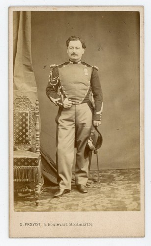 Photo cdv militaire - photo, une