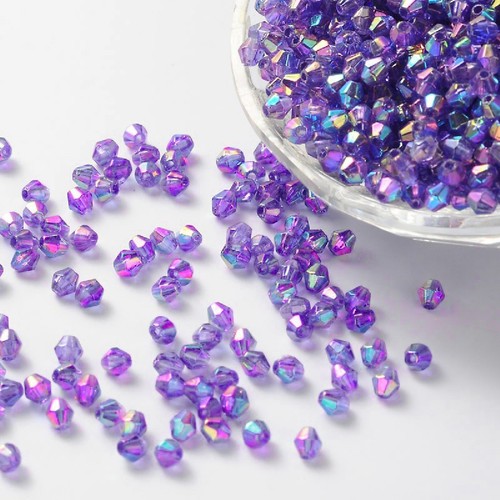 200 perles toupies bicone - 200,