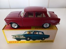 DINKY TOYS MOSKVITCH 408 + BOITE D'ORIGINE N°1410 MADE IN FRANCE MECCANO TRIANG