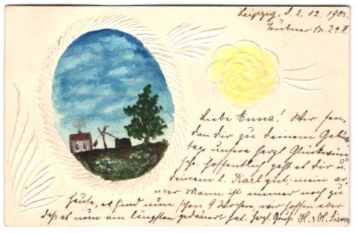 Carte postale art - carte, d'art