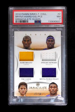 Maillot 2012 Panini Immaculate Quads Bryant / Howard / Gasol / Peace /50 PSA 7