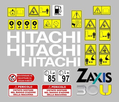 Hitachi 2 stickers - 30,