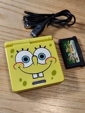 Nintendo Game Boy Advance SP AGS-101 Backlit SpongeBob Custom