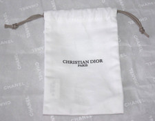 CHRISTIAN DIOR PETITE POCHETTE TISSU BLANC POUR ACCESSOIRE OU PETIT BIJOU NEUVE