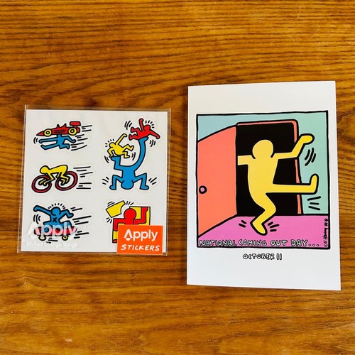 Keith haring sticker card - keith, rare