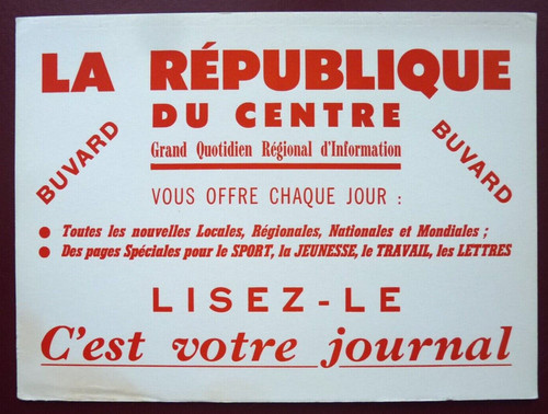 Buvard république du - rÉpublique,