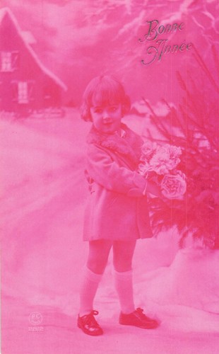 Rose bonne annee enfant - cp,