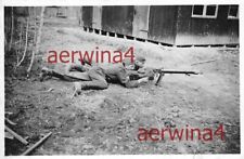 Soldats Allemands En Exercice Avec La Mitrailleuse MG 08