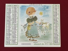 Calendrier Ancien Almanach Du Facteur PTT Aisne 1984