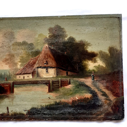 Peinture xixème paysage - peinture,