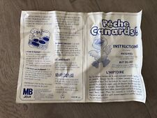 Notice/Manuel/Mode d'emploi/regle du jeu Peche canards MB