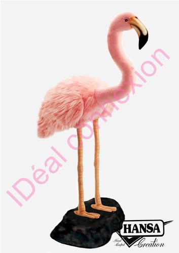 Peluche géante flamant rose - rose, 1