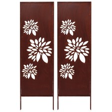 2 x brise-vue métal 160 x 50