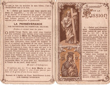Image pieuse double Souvenir