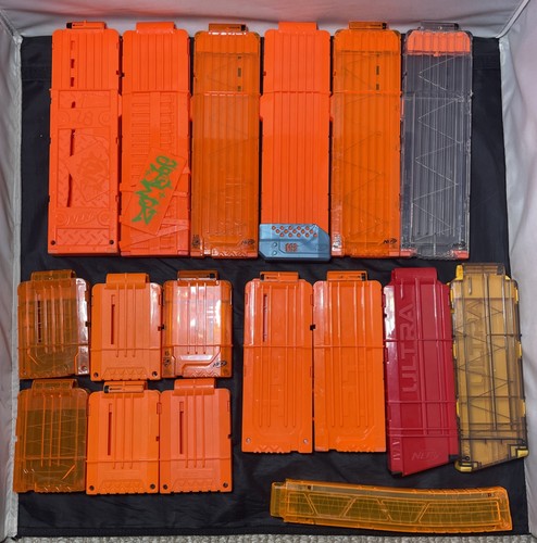 Nerf gun magazine large lot - nerf,