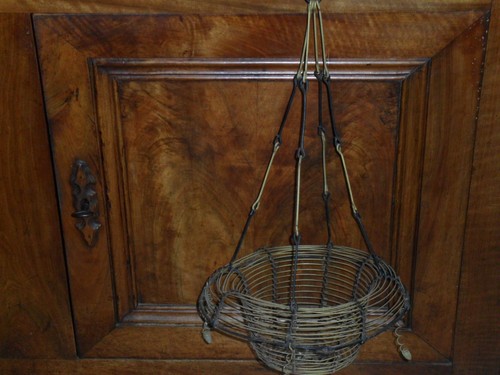 Ancien panier fil fer - fil, de