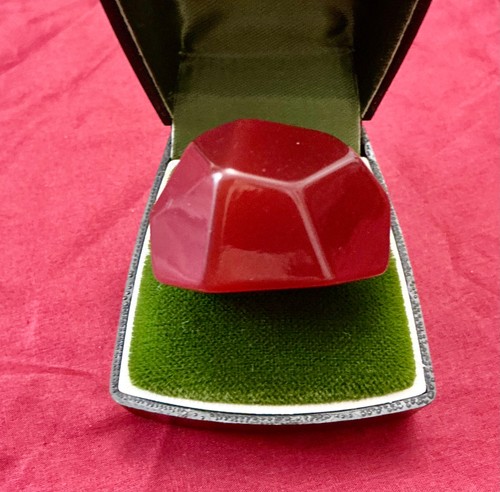 Ancienne large bague bakelite - bague,