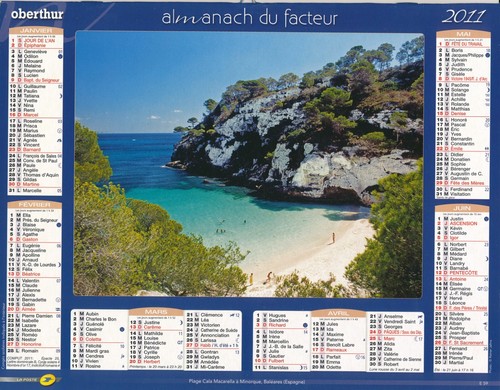 Calendrier oberthur 2011 - oberthur,