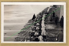 Carte photo cpa démonstration de moto pompes portatives Paris Seine ? al010