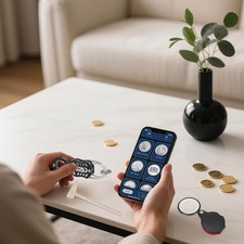 Testeur de pièces de poche