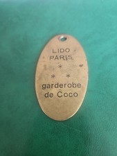 CABARET DU LIDO DE PARIS ANCIEN JETON D'ARTISTE DU VESTIAIRE A VOIR CURIOSITE