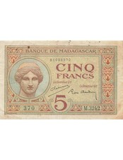 Madagascar 5 Francs - ND