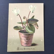 Christmas Card Last 19thC Carte Noël Ancienne Fin XIXè