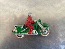 ANCIENNE MOTO MOTARD POMPIER EN ALUMINIUM QUIRALU