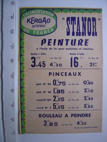 Ancienne affiche kergao - ancienne,