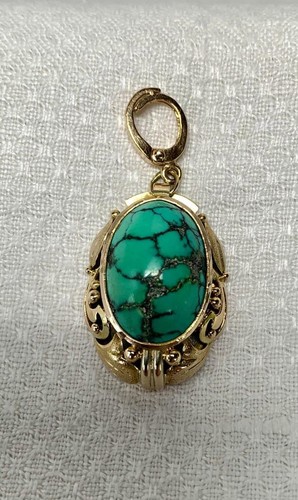 Turquoise pendentif ancien - pendentif,