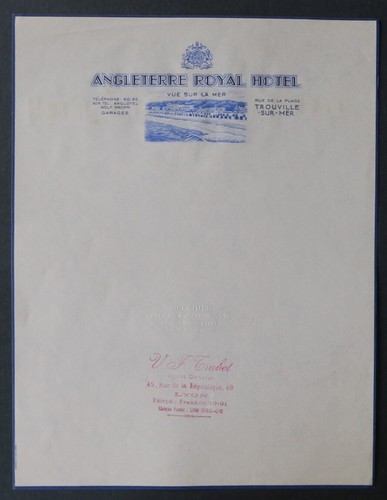 Facture angleterre royal hotel - facture,