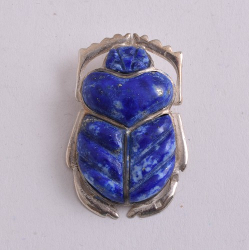 Pendentif argent scarabée - en,