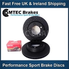 Porsche Boxster 986 3.2 S 99-04 Frein Arrière Disques Patins Mtec Noir Perforé