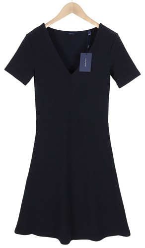 Robe femme gant - rib, bleu