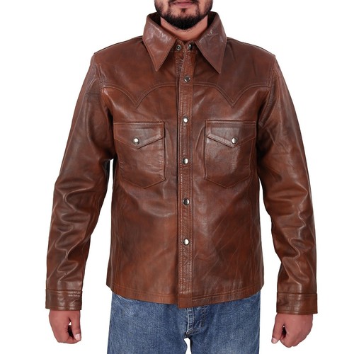 Veste homme vintage marron - , en