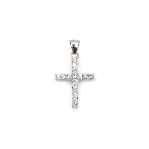 Pendentif croix pavé oxydes - pavé,