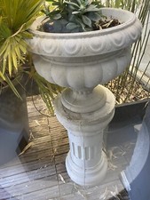 vase Pot Jardinière Medicis pierre sur colonne