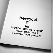 MIGUEL BERROCAL Catalogue exposition Espace cardin 1972 -1973 / sculptures