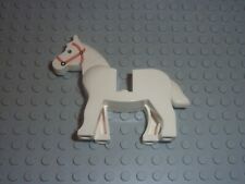 1 x Cheval LEGO CHATEAU castle Minifig white HORSE 4493c02 / 6086 6080 6008 6769
