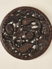 sculpture murale bois Rouge