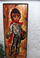 Antique Print of Big Eye Boy