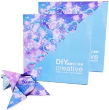 Livre D'Artisanat Papier Origami 100 Feuilles 15 X 15 Cm Origami Recto Verso