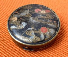 Poudrier (petit) (rose à joues) ancien Art déco, COTY Paris, Années 30