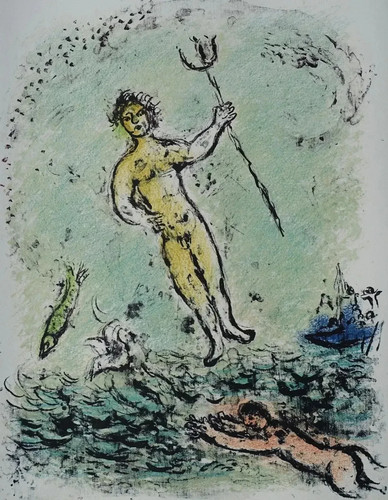 Marc chagall poséidon - marc,