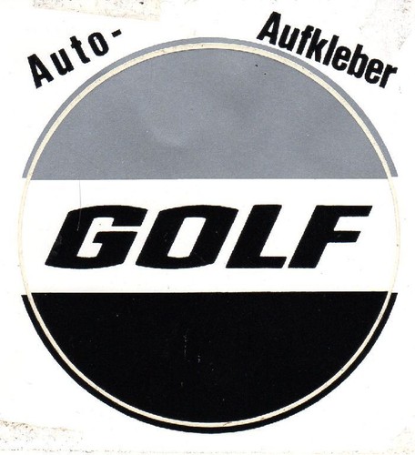 Autocollant voiture golf - voiture, "golf"