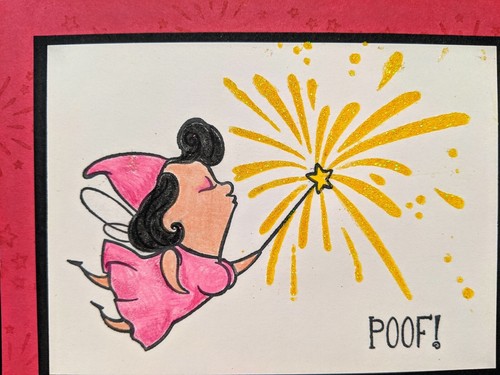 Fairy humor handmade greeting - fairy,