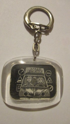 Porte clé vintage auto école - porte, auto-école