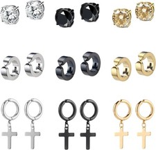 9 Paires Acier Inoxydable